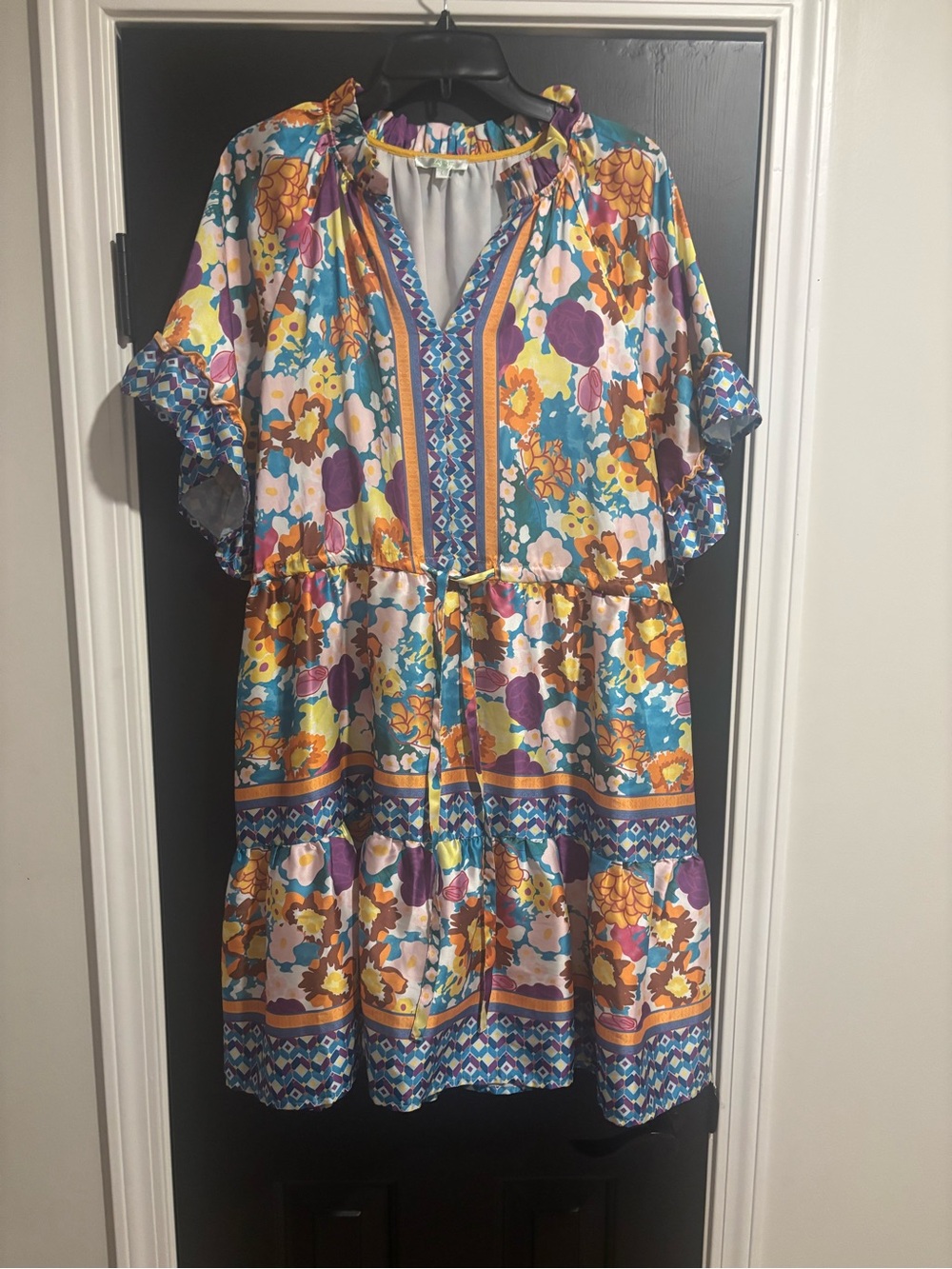 Floral Multi-Color Tiered Women’s Dress